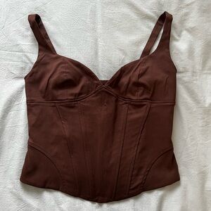 Brown Zara top